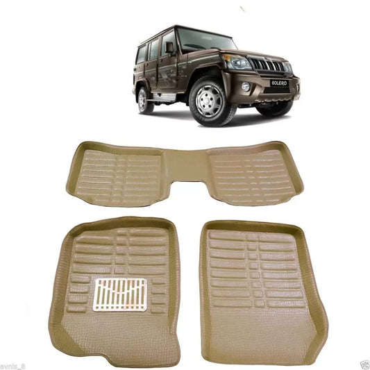 Leathride Texured 3D Car Floor Mats For Mahindra Bolero