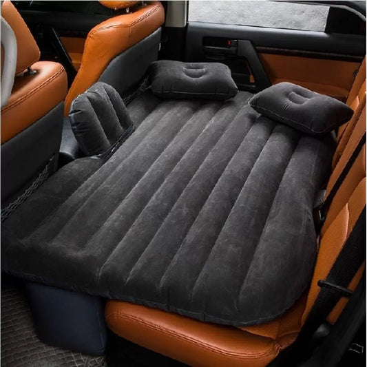 Premium Travel Inflatable Car Bed Sofa Mattress With Two Air Bed Pillows, Car Air Pump And Repair Kit Included

by Imported