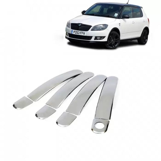 Skoda Fabia 2008 Onwards Chrome Handle Covers all Models - Set of 4

by Carhatke