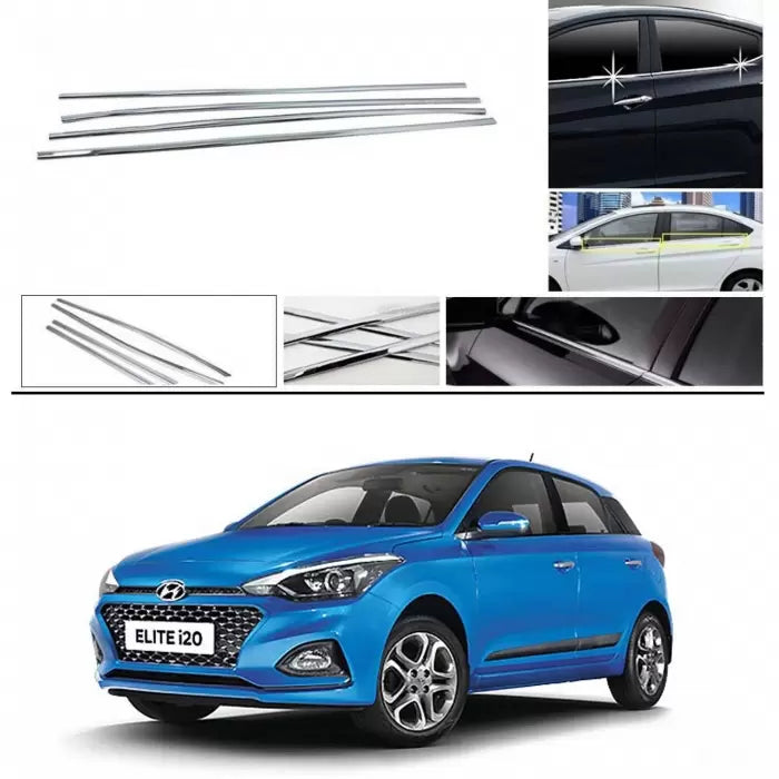 Hyundai i20 Elite 2018-2020 Lower Window Chrome Garnish Trims (Set of 4Pcs.)

by Imported