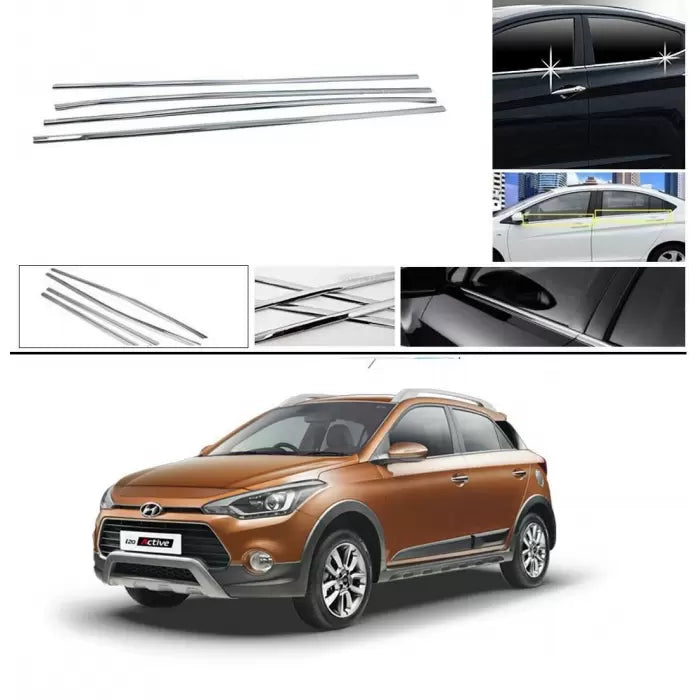 Hyundai i20 Active 2016-2020 Lower Window Chrome Garnish Trims (Set Of 4Pcs.)

by Imported