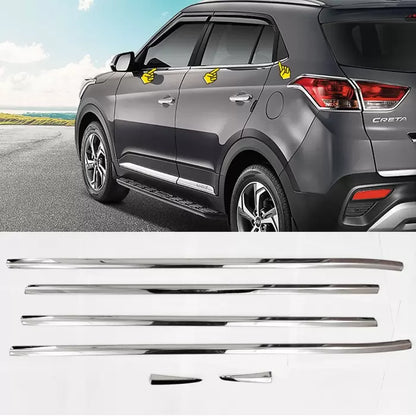 Hyundai Creta 2018-2020 Lower Window Chrome Garnish Trims (Set Of 6Pcs.)

by Imported