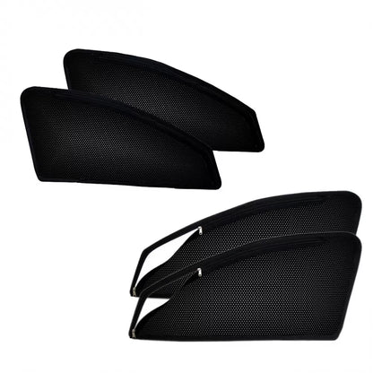 Hyundai Verna 2017 Onwards Zipper Magnetic Window Sun Shades - 4 Pieces