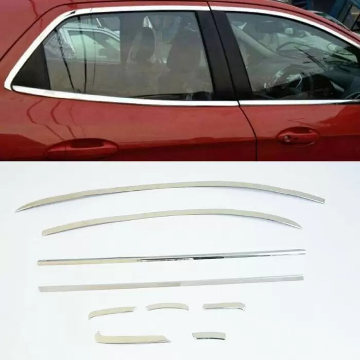 Honda City 2015-2017 Full Window Chrome Garnish Trims (Set Of 18Pcs.)

by Imported