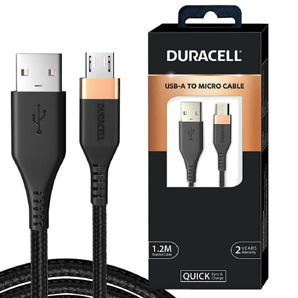 Duracell Micro USB 3A Braided Sync & Fast Charging Cable