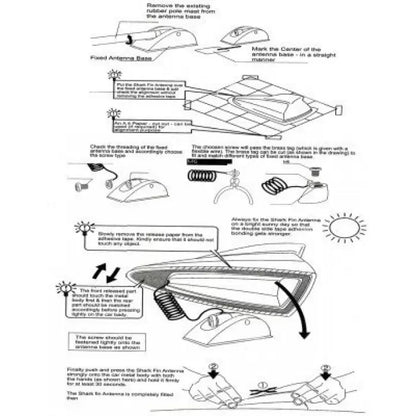 Premium Quality ABS Material Universal Car Shark Fin Antenna for All Car Models

by Imported