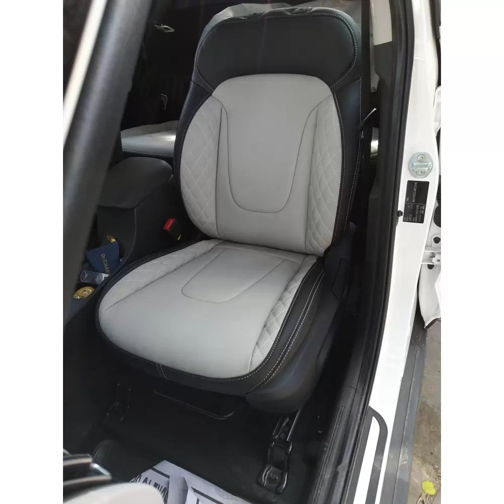 Hyundai New Creta 2020 Onwards Imported Austrian PU Leatherette Luxury Car Seat Cover With Bucket Fitting Seat Cover