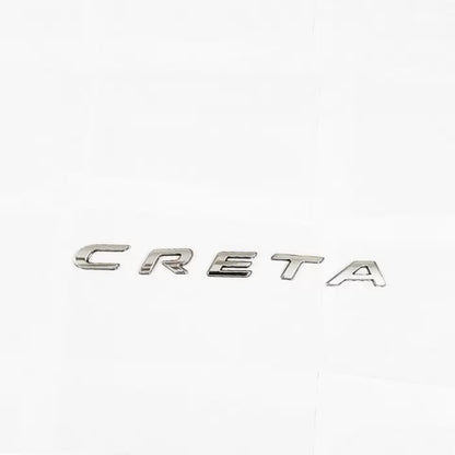 Hyundai Creta Logo Chrome 3D Letter Emblem Full Set in High Quality ABS Material

by Galio