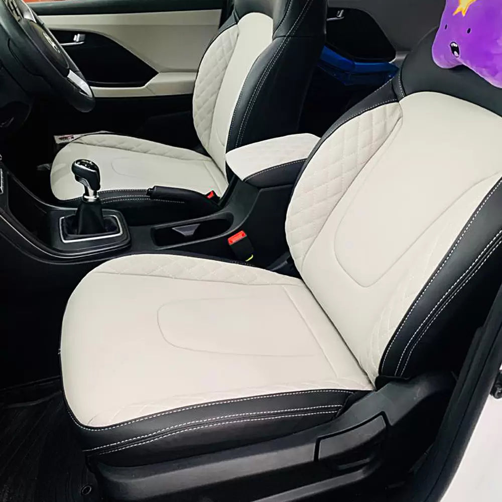 Hyundai New Creta 2020 Onwards Imported Austrian PU Leatherette Luxury Car Seat Cover With Bucket Fitting Seat Cover