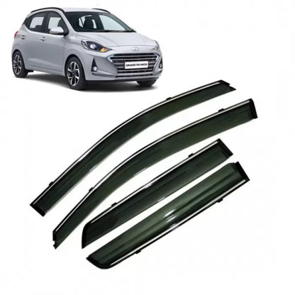 Hyundai Grand i10 Nios Onwards Car Window Door Visor with Chrome Line (Set Of 4Pcs.)

by Imported