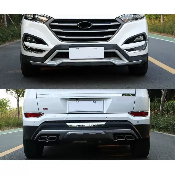 Hyundai Tucson 2016 Onwards Front and Rear Bumper Guard Protector in High Quality ABS Material

by imported