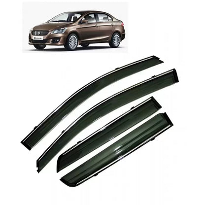 Maruti Ciaz Car Window Door Visor with Chrome Line (Set Of 4Pcs.)

by Imported