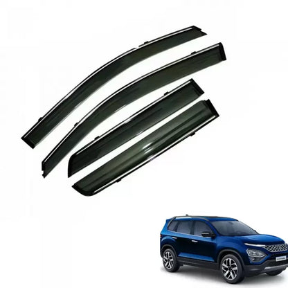 Tata Safari 2021 Car Window Door Visor with Chrome Line (Set Of 4 Pcs.)

by Imported