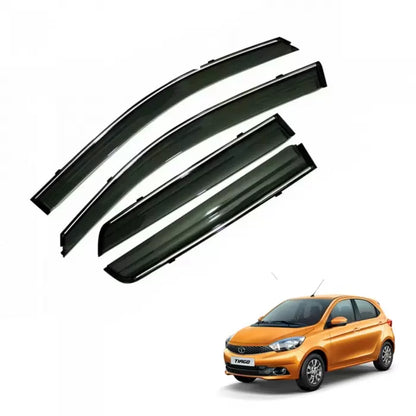 Tata Tiago Car Window Door Visor with Chrome Line (Set Of 4 Pcs.)

by Imported