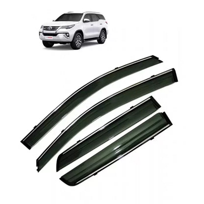 Toyota New Fortuner Car Window Door Visor with Chrome Line (Set Of 4 Pcs.)

by Imported
