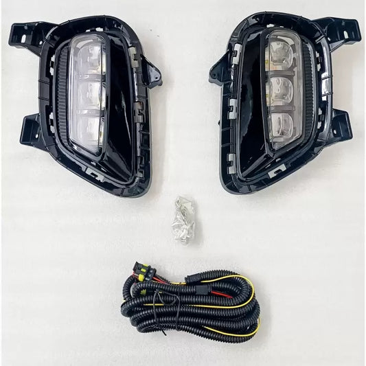 Kia Sonet 2020 Onwards Ice Cube 3 Lense LED Fog Lamp With Matrix Turn Signal - Set of 2Pcs

by Imported