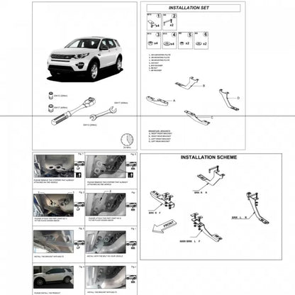 Land Rover Discovery Sport 2015 Side Foot Stepper in ABS Stainless Steel

by Imported