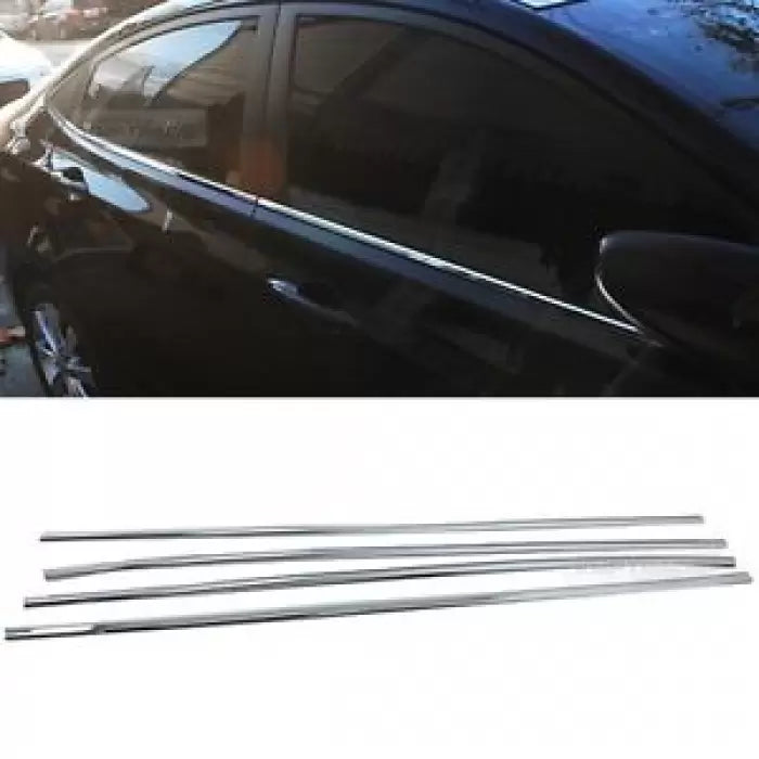 Honda City Ivteh 2009-2013 Lower Window Chrome Garnish Trims (Set Of 4Pcs.)

by Imported