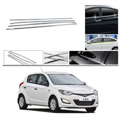 Hyundai i20 Facelift 2012-2014 Lower Window Chrome Garnish Trims (Set Of 4Pcs.)

by Imported