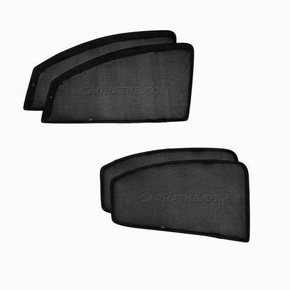 Volkswagen Virtus 2022 Onwards Zipper Magnetic Window Sun Shades - 4 Pieces