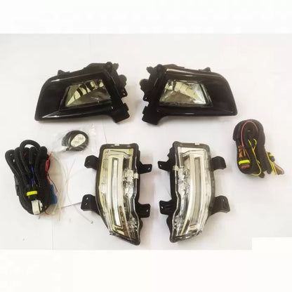 Mahindra XUV 300 2019 Onward LED DRL Day Time Running Lights With Matrix Turn Signal And Fog Light - Set Of 4

by Imported