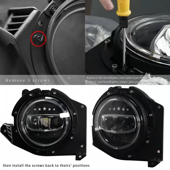 Mahindra New Thar 2020 Onward LED Headlight With DRL G - Wagon Style With 1 Year Warranty (Set Of 2 Pcs.)

by Imported