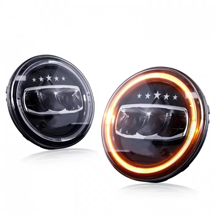 Mahindra New Thar 2020 Onward LED Headlight With DRL G - Wagon Style With 1 Year Warranty (Set Of 2 Pcs.)

by Imported