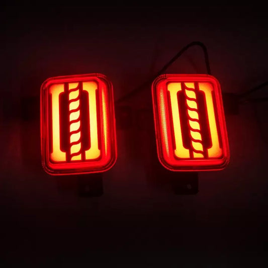 Mahindra Thar 2020 Bumper LED Reflector Lights With Matrix Moving Style (Set of 2Pcs.)

by Imported