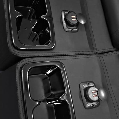 Mahindra Thar 2020 Onwards ABS Plastic Armrest Console With USB Charging - Set Of 3