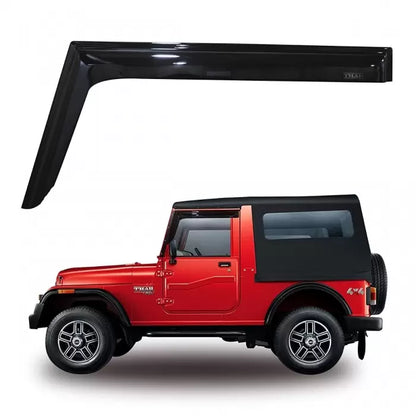 Car Window Door Visor For Mahindra Thar 2010-2020 Set Of 2 (Black)

by Galio