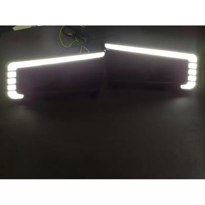 Maruti Vitara Brezza 2016 - 2019 LED DRL Daytime Running Light With Matrix Turn Signal -  Set of 2.

by Imported