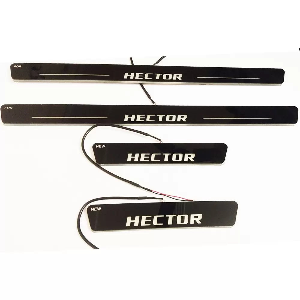 MG Hector Door Scuff LED Matrix Moving Light Foot Step Sill Plate Guard - 4 Pieces

by Imported