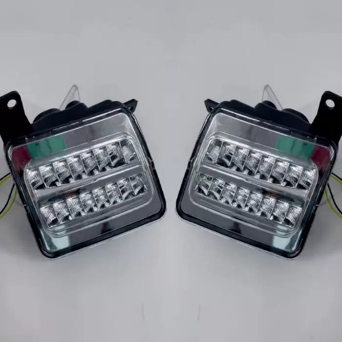 Mahindra Thar 2020 Onward Front Fender LED DRL Light With Matrix Turn Signal - Set of 2

by Carhatke