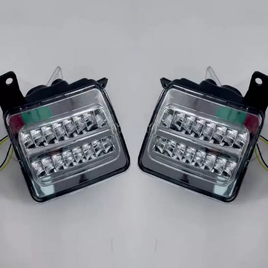 Mahindra Thar 2020 Onward Front Fender LED DRL Light With Matrix Turn Signal - Set of 2

by Carhatke