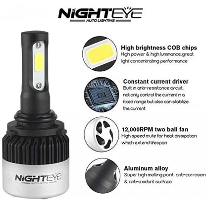 Original NightEye LED Bulb For Headlight and Fog Light with High/Low Beam (72W, 2 Bulbs)

by NightEye