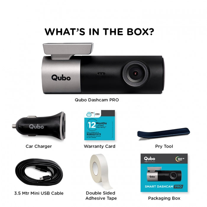 Qubo Smart Car Dash Camera Pro With GPS

by Qubo