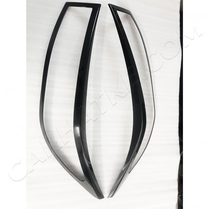 Toyota Innova Crysta 2016 Onwards Headlight And Tail Light Black Garnish Outer Trim Cover - 6 Pieces

by Imported