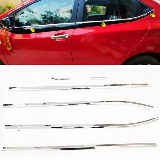 Tata Altroz Lower Window Chrome Garnish Trims (Set Of 6 Pcs.)

by Imported