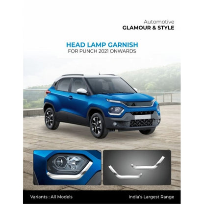 Tata Punch Headlight Chrome Garnish Cover (Set of 2Pcs.)

by Galio
