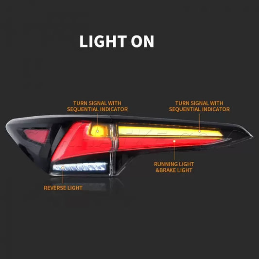 Toyota Fortuner 2016 Onwards Modified Lexus Style LED Tail Light With Matrix Indicator Edition (Set of 2Pcs.)

by Imported