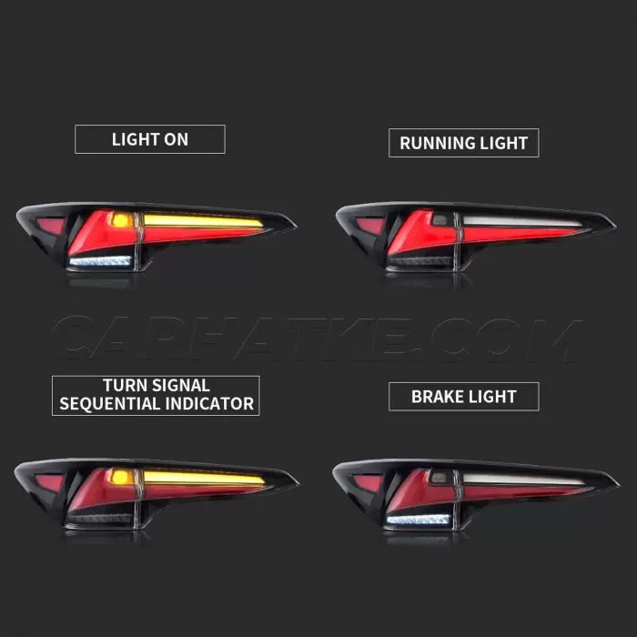 Toyota Fortuner 2016 Onwards Modified Lexus Style LED Tail Light With Matrix Indicator Edition (Set of 2Pcs.)

by Imported