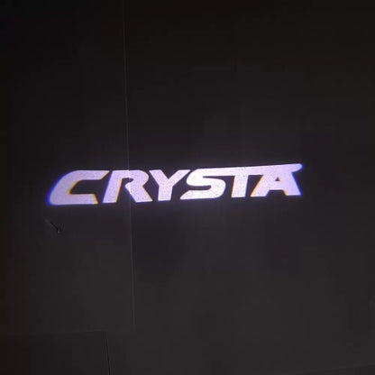 Toyota Innova Crysta 2017 Onwards Entry Door Welcome Shadow Ghost Light  Crysta Logo - Set of 2

by Imported