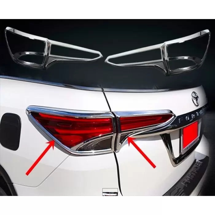 Toyota Fortuner 2016-2020 Headlight and Tail Light Chrome Trim Garnish

by Imported