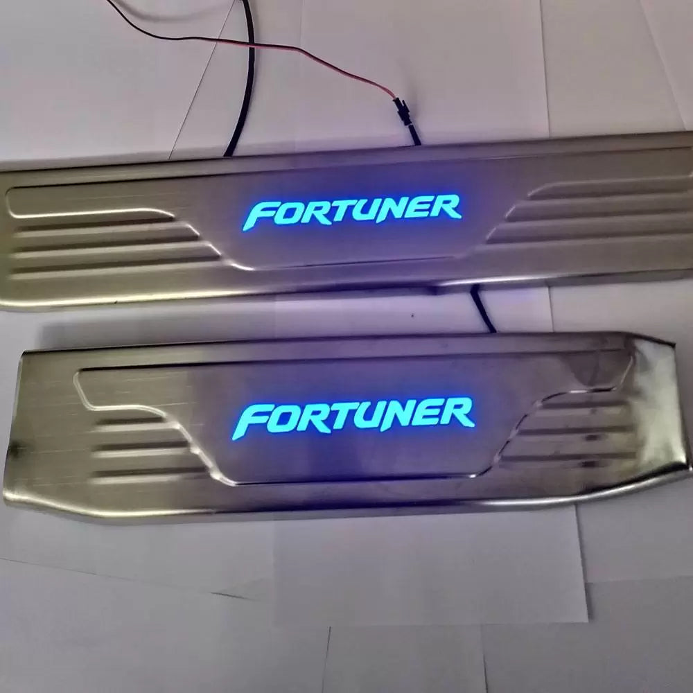 Toyota Fortuner 2016 Onwards Door Opening OEM LED Scuff Sill Plate - 4 Pieces

by Imported