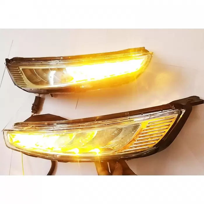 Hyundai Venue 2019 - 2022 Headlight LED DRL Daytime Running Light with Moving Matrix Turn Signal - Set of 2Pcs

by Volmax