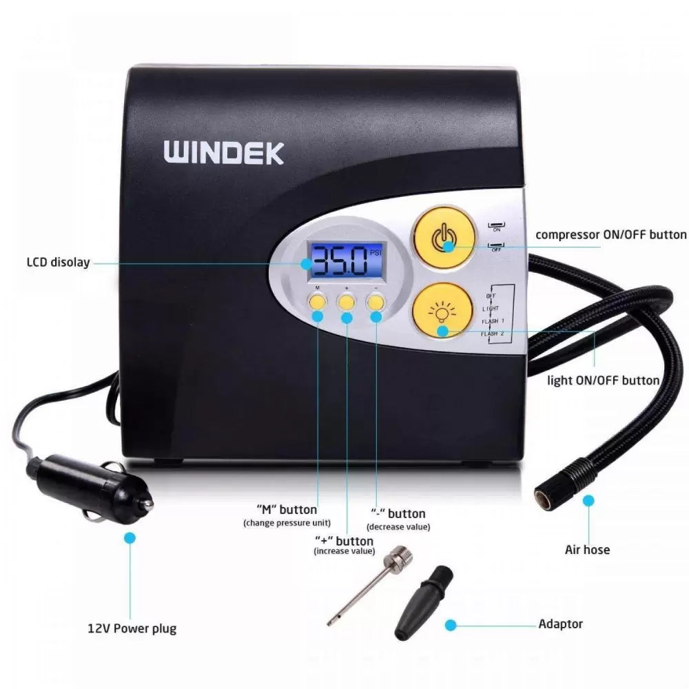 Windek 1902 Digital Tyre Inflator With Auto Shut Off Option RCP AL1E

by Windek