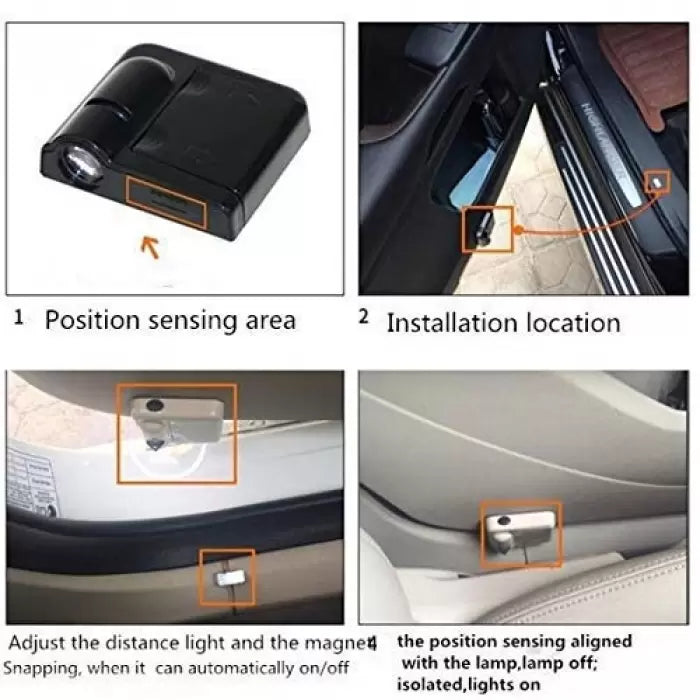 Volkswagen All Car Wireless Door Open Alert Welcome Shadow Ghost Light - 2 Pieces 

by Imported