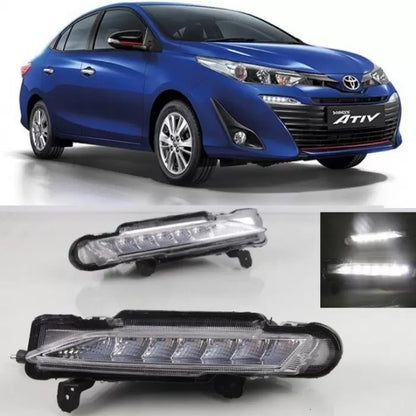 Toyota Yaris 2018 Onwards LED DRL Daytime Running Lights With Matrix Turn Signal - Set of 2Pcs.

by Imported